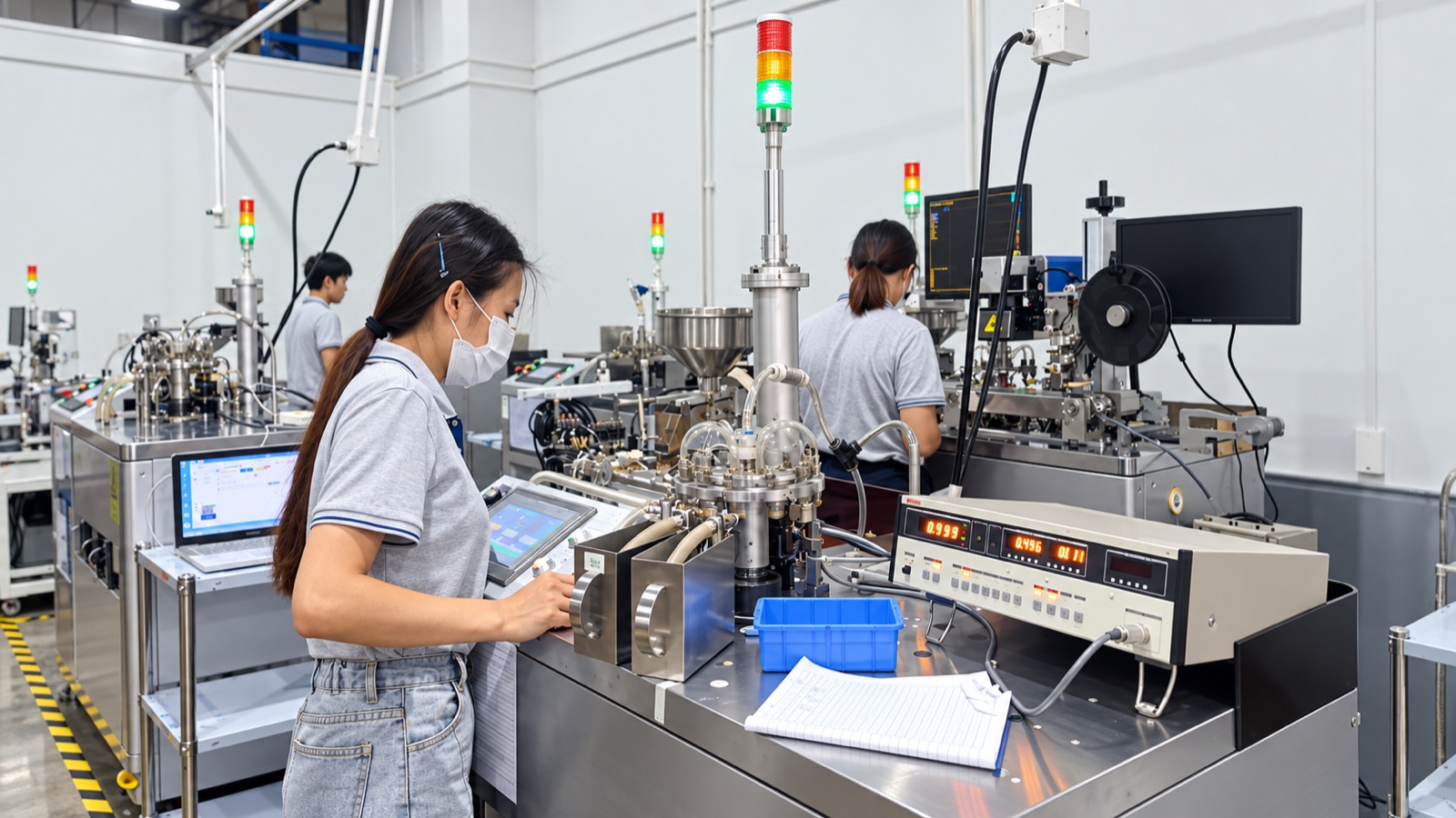 Electron beam welded shunt production line inspection