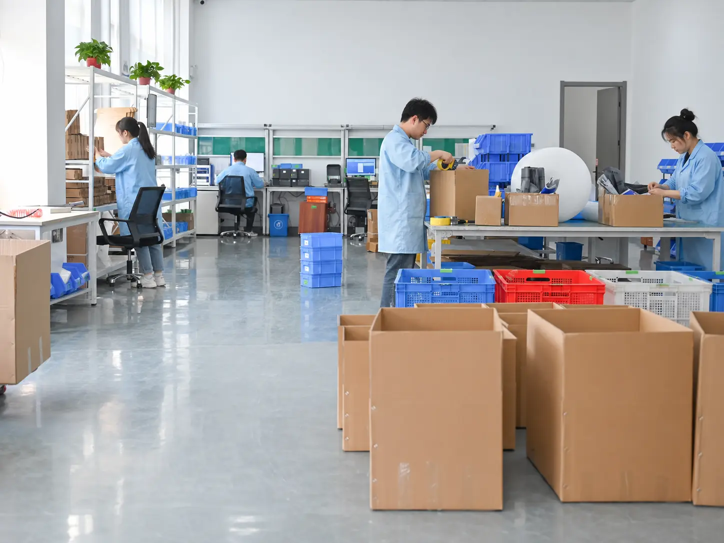 Hall sensor final inspection and packing before shipment